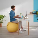 Ergonomický sedací míč Leitz ERGO Cosy 65cm, teplá žlutá