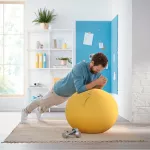 Ergonomický sedací míč Leitz ERGO Cosy 65cm, teplá žlutá