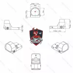 Kolimátor Vector Optics Frenzy 1x22x26 Multi Reticle - 3 MOA, footprint Trijicon RMR